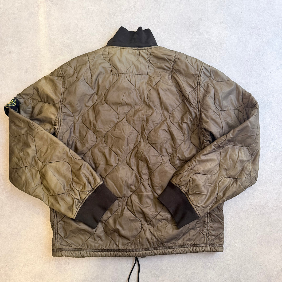 Stone Island Quilted Jacket Olive XL