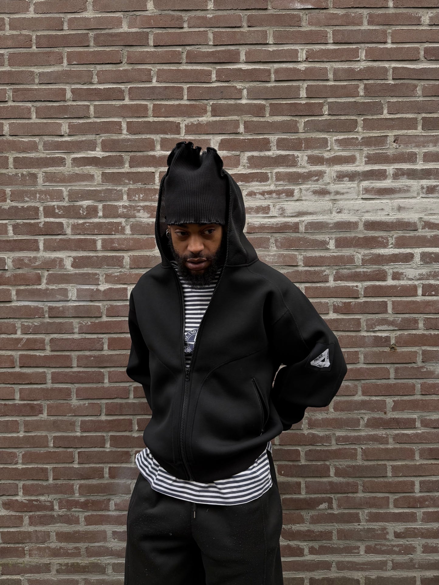 Palace P-Tech Mesh Hood Black