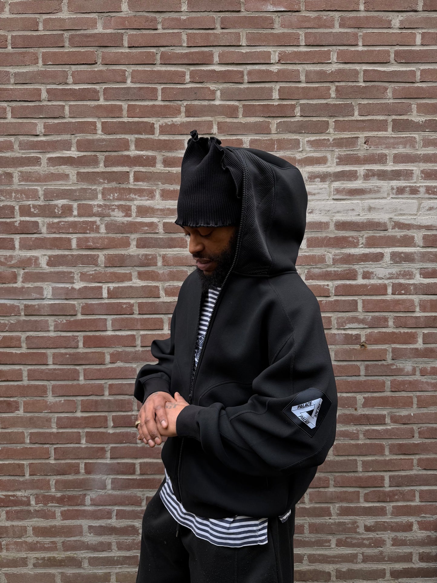 Palace P-Tech Mesh Hood Black