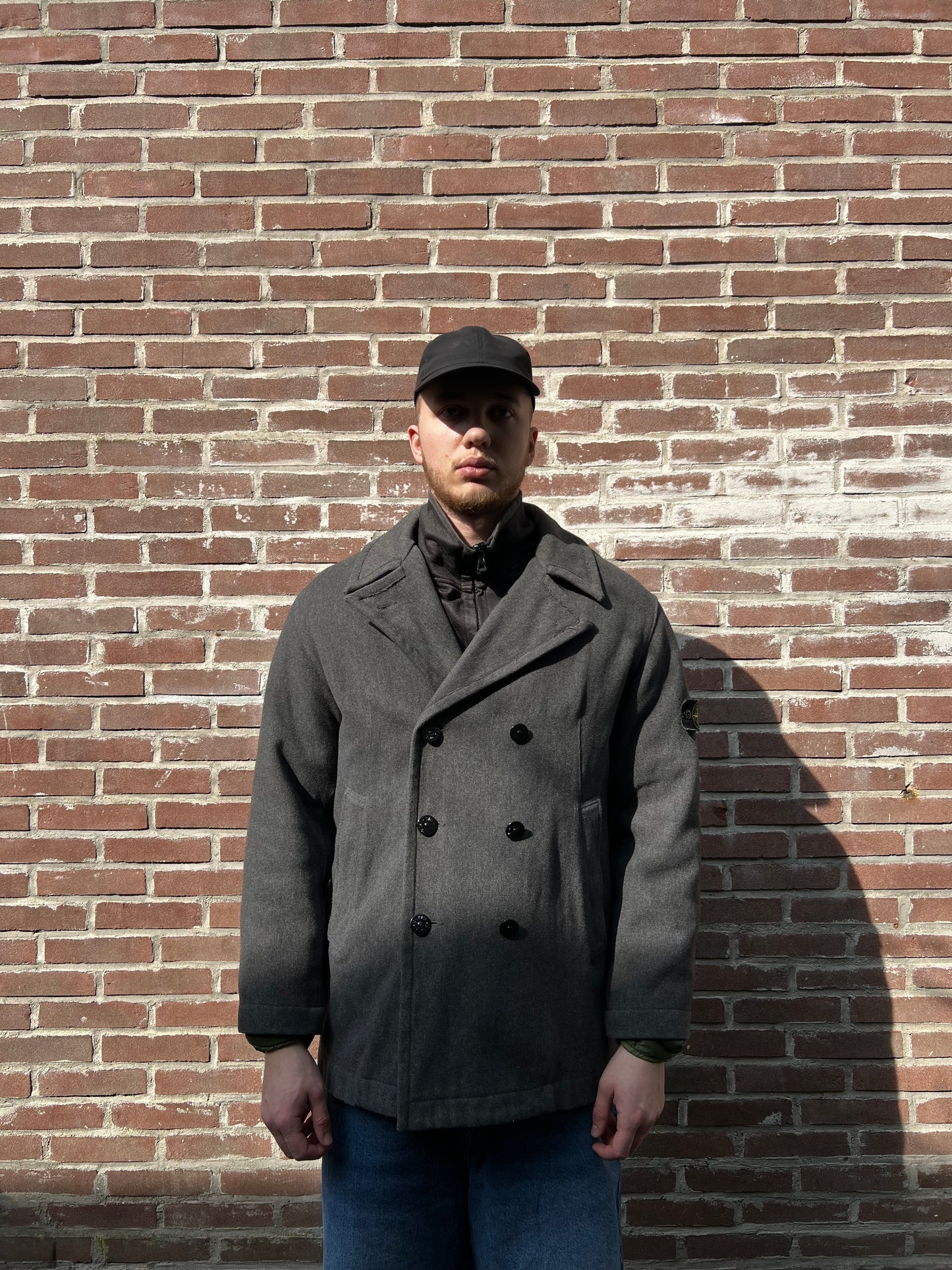 Vintage Stone Island Wool Coat Large