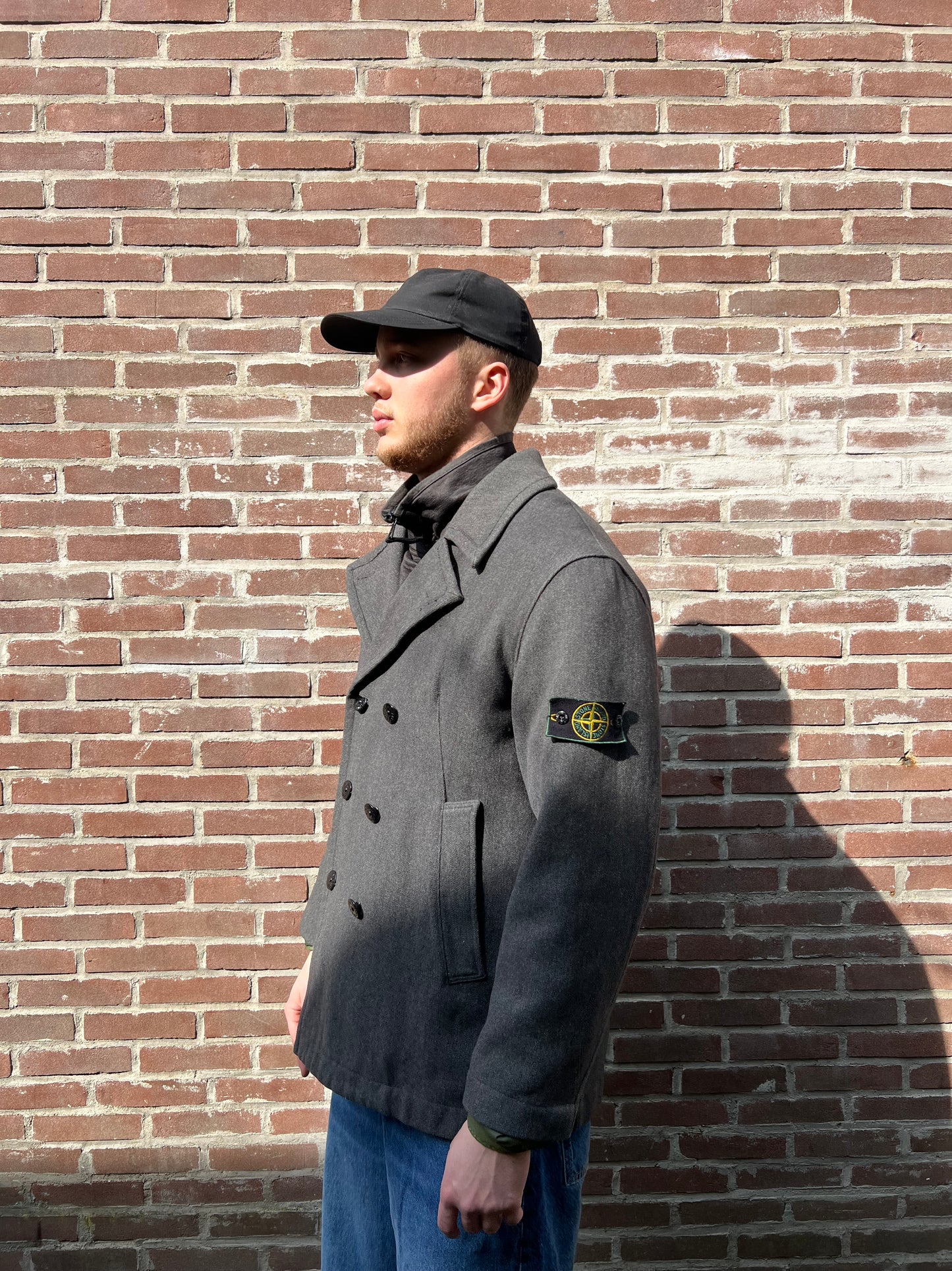 Vintage Stone Island Wool Coat Large