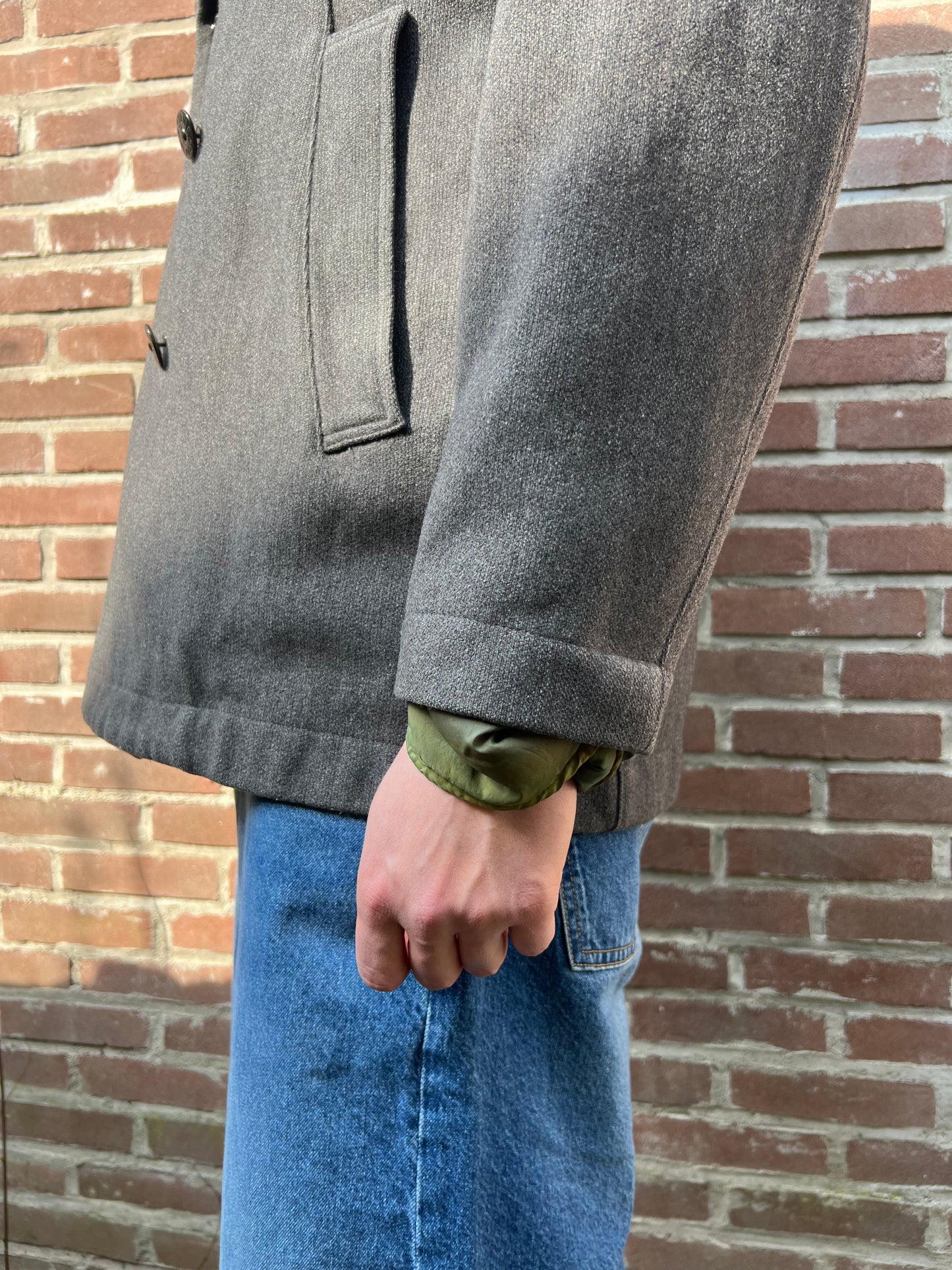 Vintage Stone Island Wool Coat Large