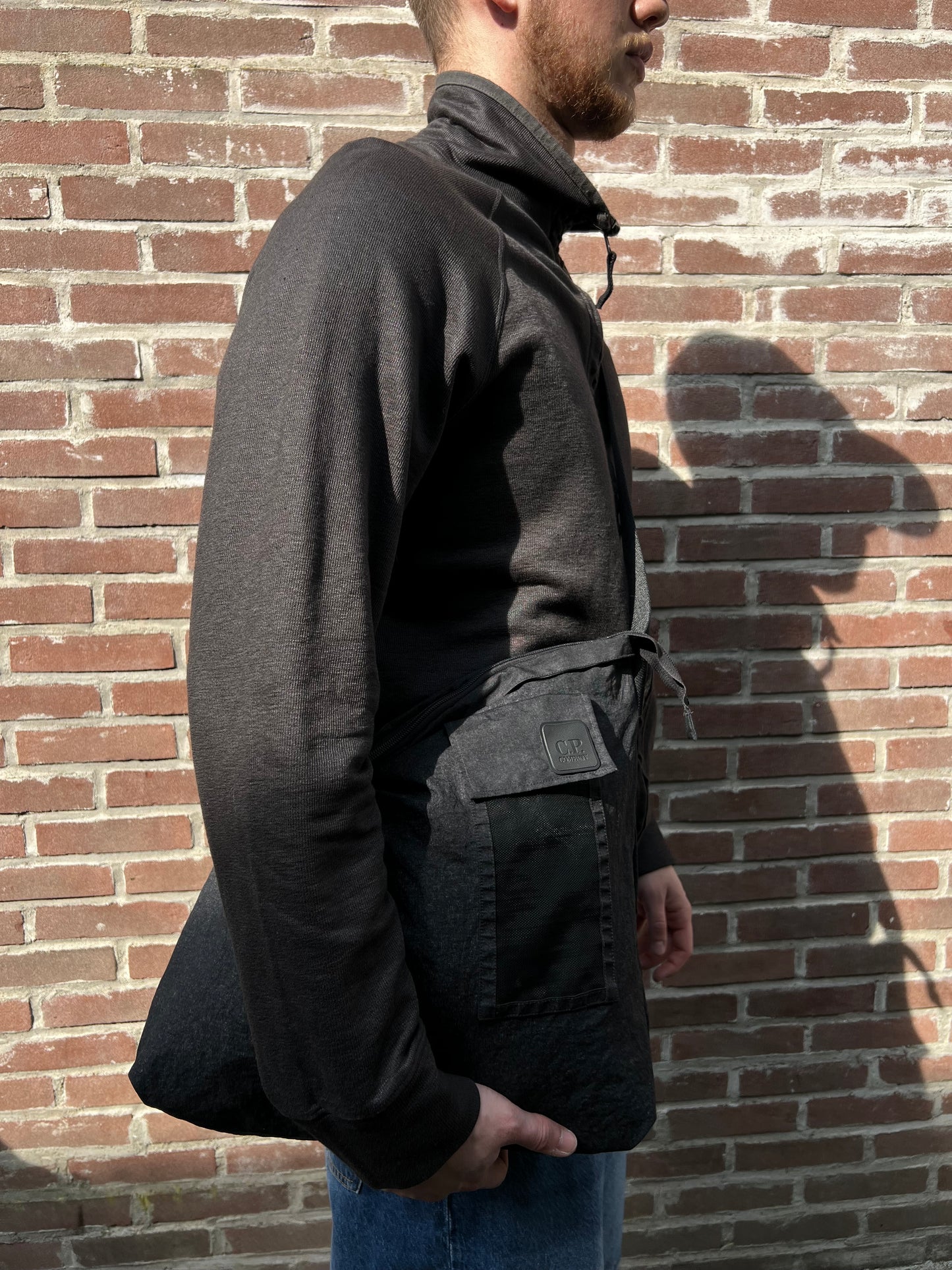 C.P Company Metropolis Woven Bag Black Grey