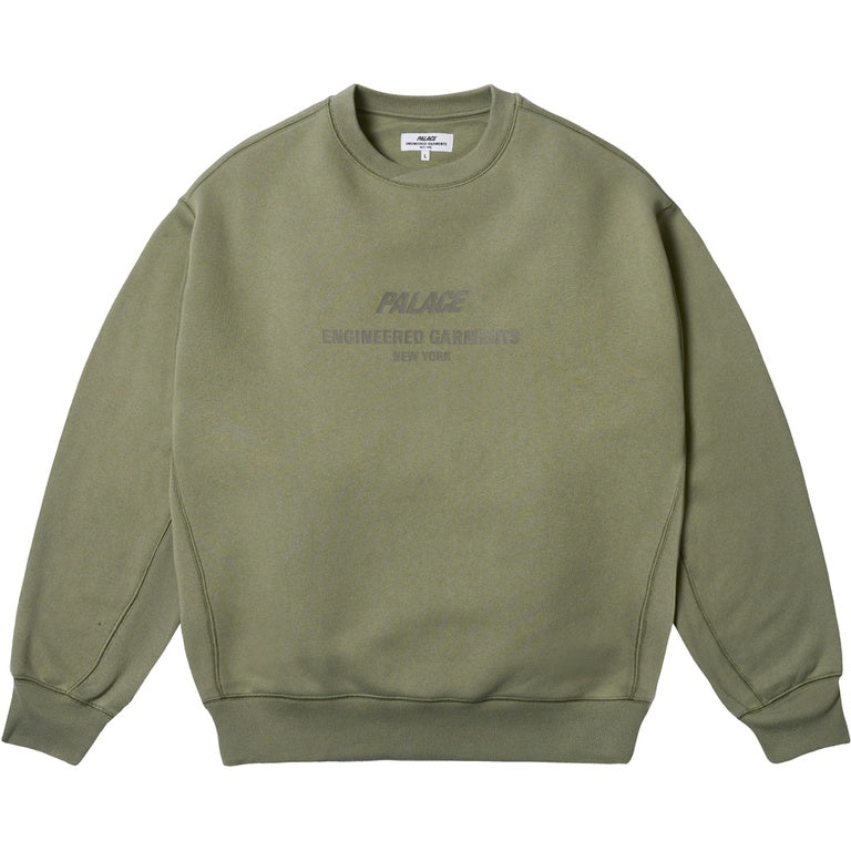 Palace Engineered Garments Crew Olive