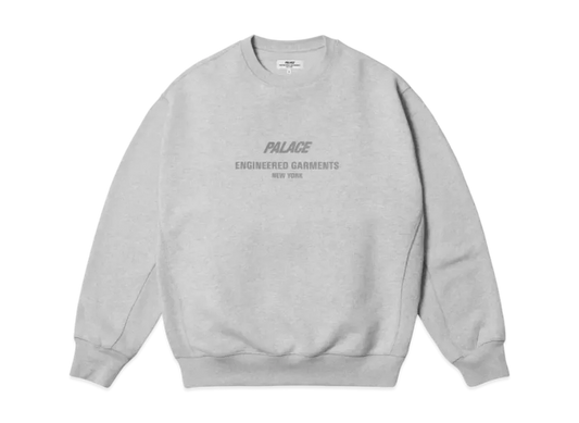 Palace Engineered Garments Crew Grey Marl M
