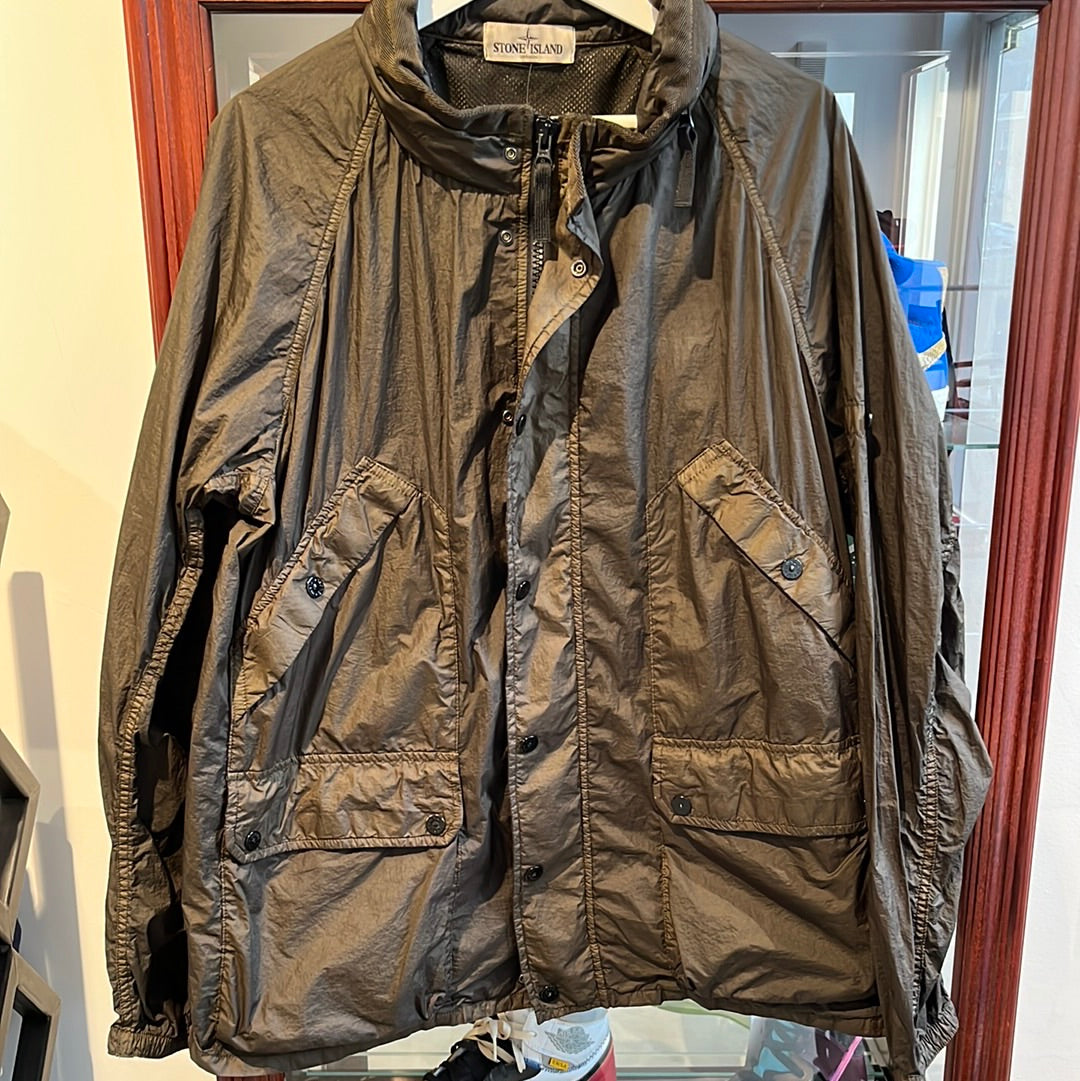 Stone Island Windbreaker Army Green XL – Mokum Vintage