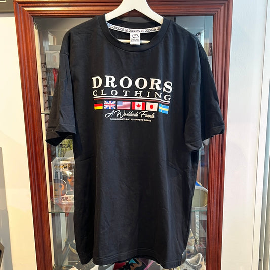 Droors Clothing Black Tee L