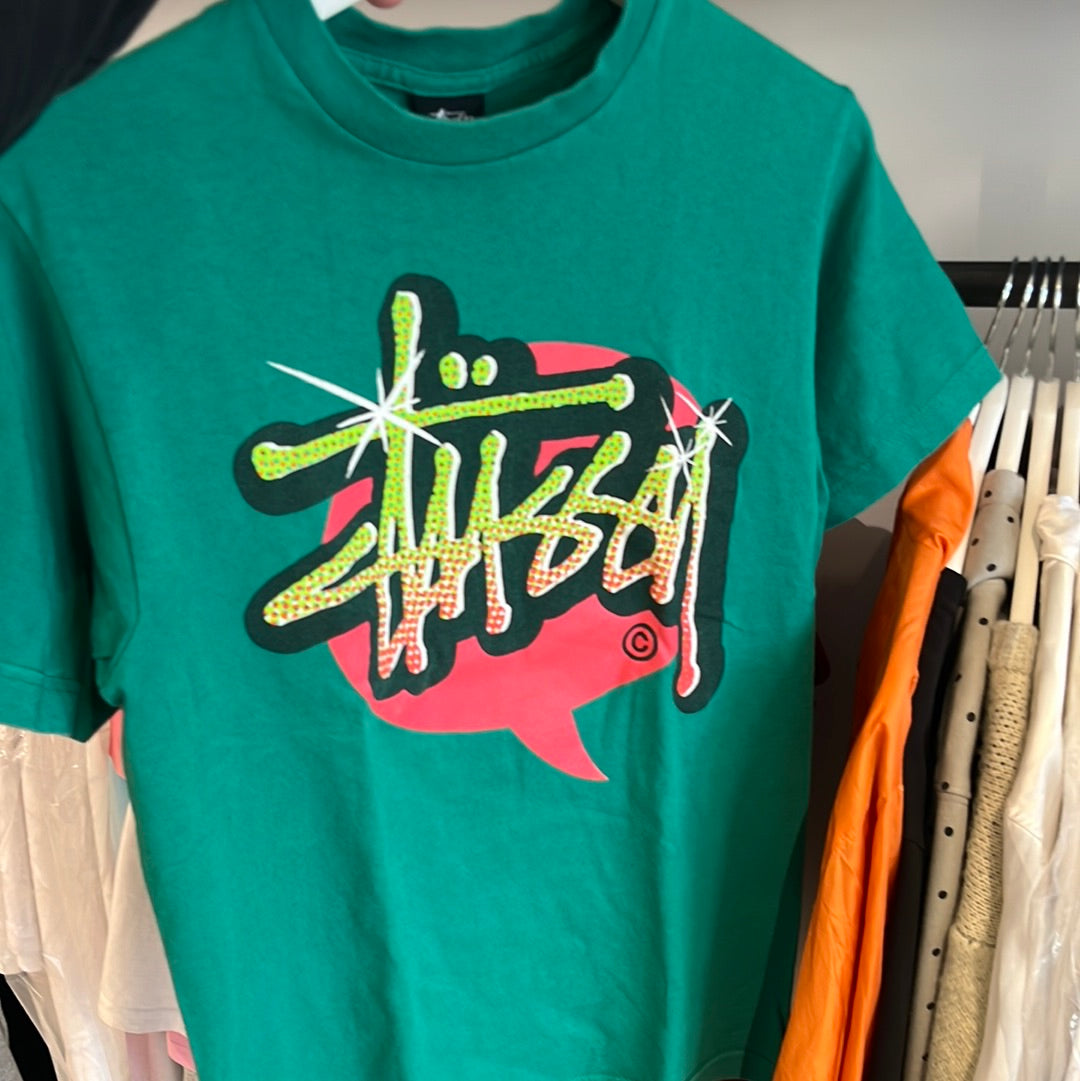 Vintage Stussy Tee Green S Mokum Vintage