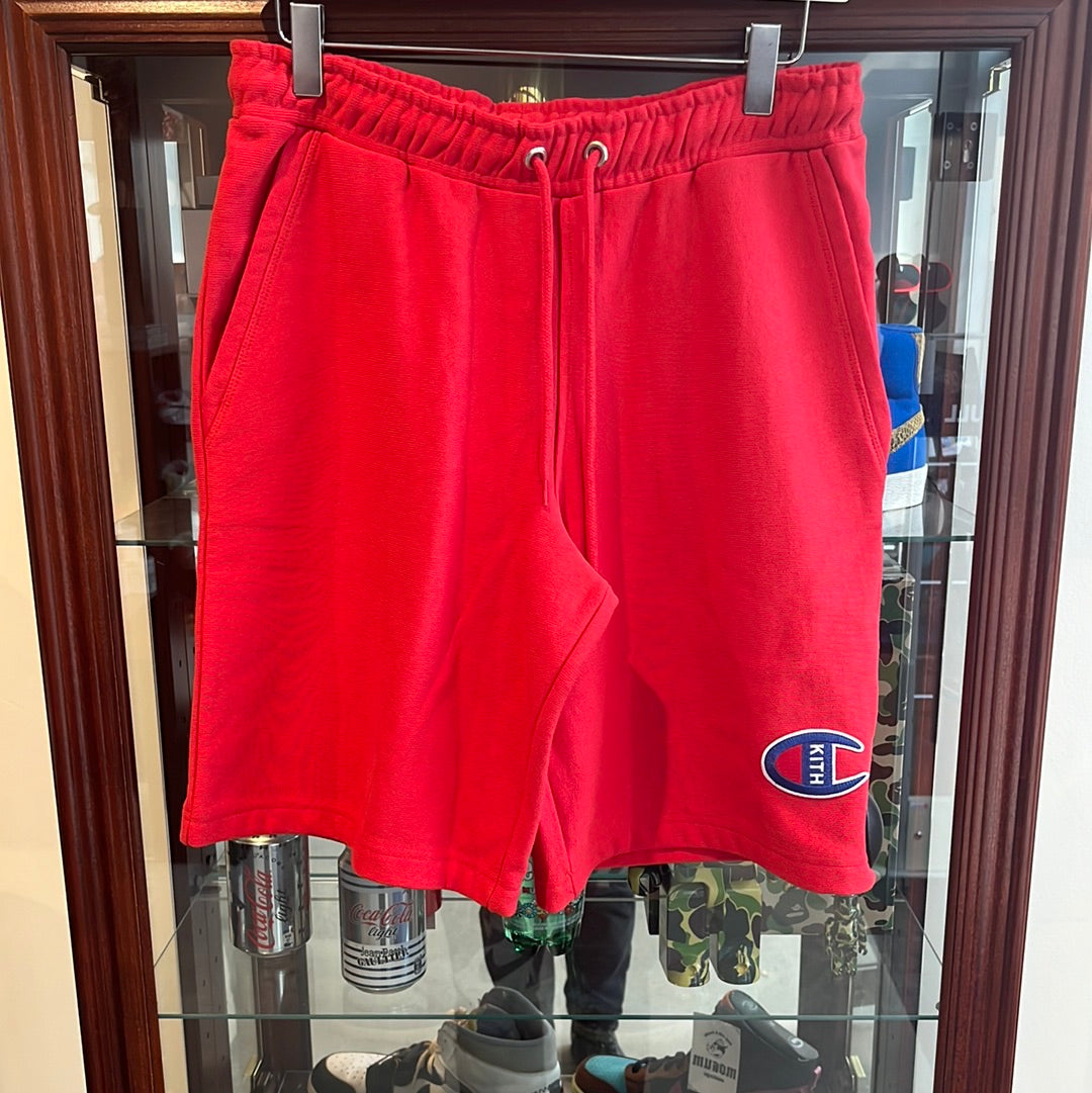 Champion x Kith Sweatpants Red S