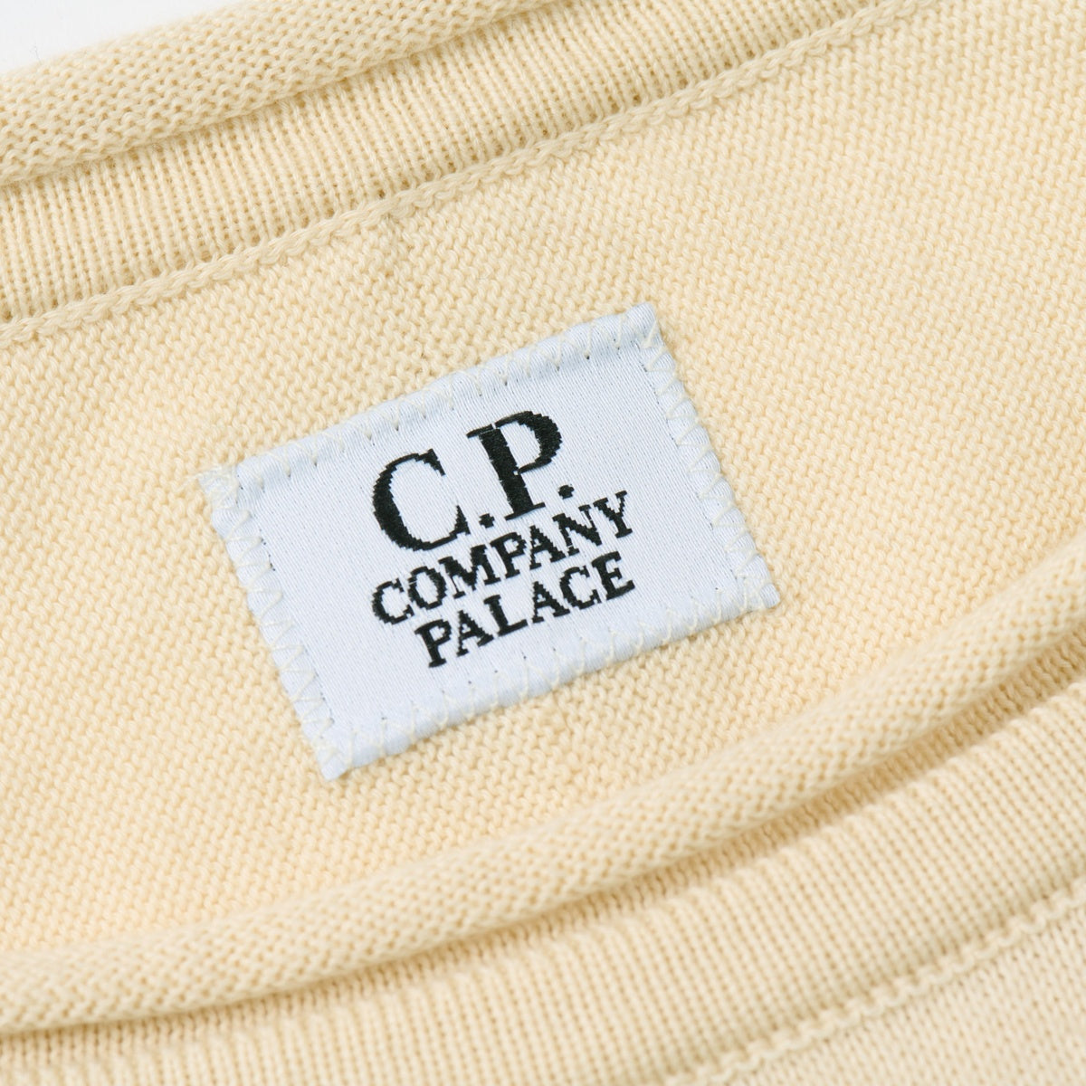 Palace x C.P. Company Cotton Sea Island Mock Neck Knit Stone