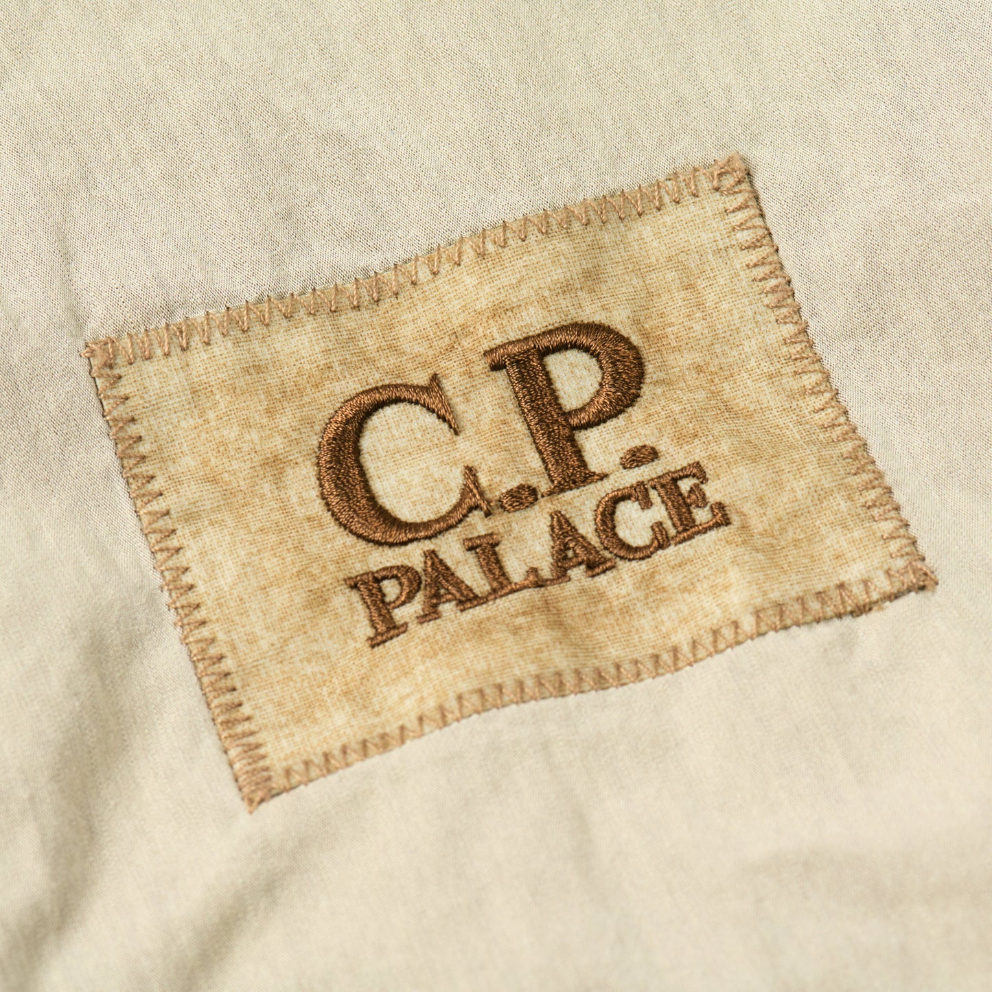 PALACE x C.P. Company 50 Fili Heavy Mixed Hooded Jacket Stone