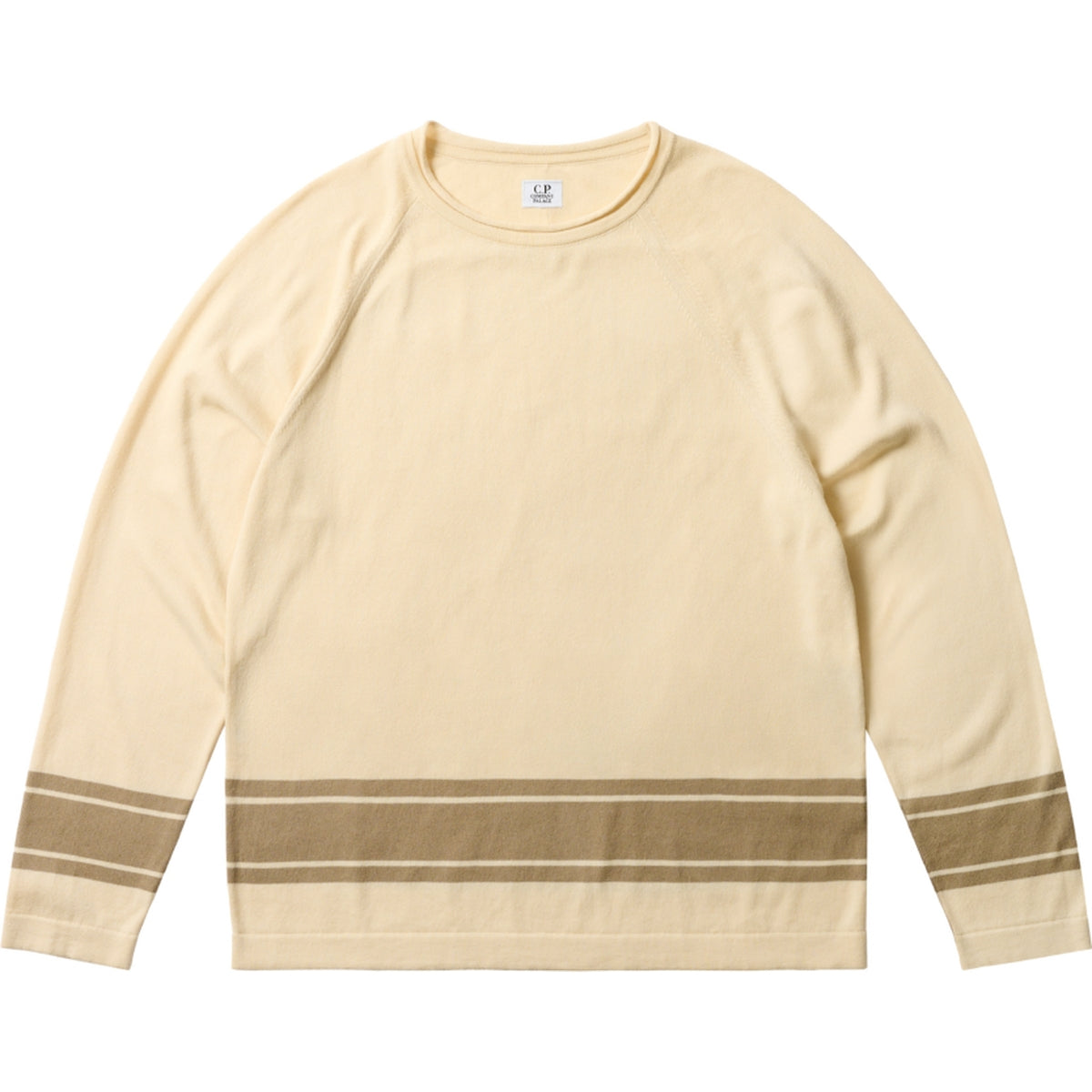 Palace x C.P. Company Cotton Sea Island Mock Neck Knit Stone