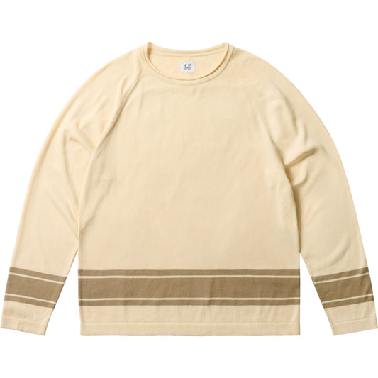 Palace x C.P. Company Cotton Sea Island Mock Neck Knit Stone