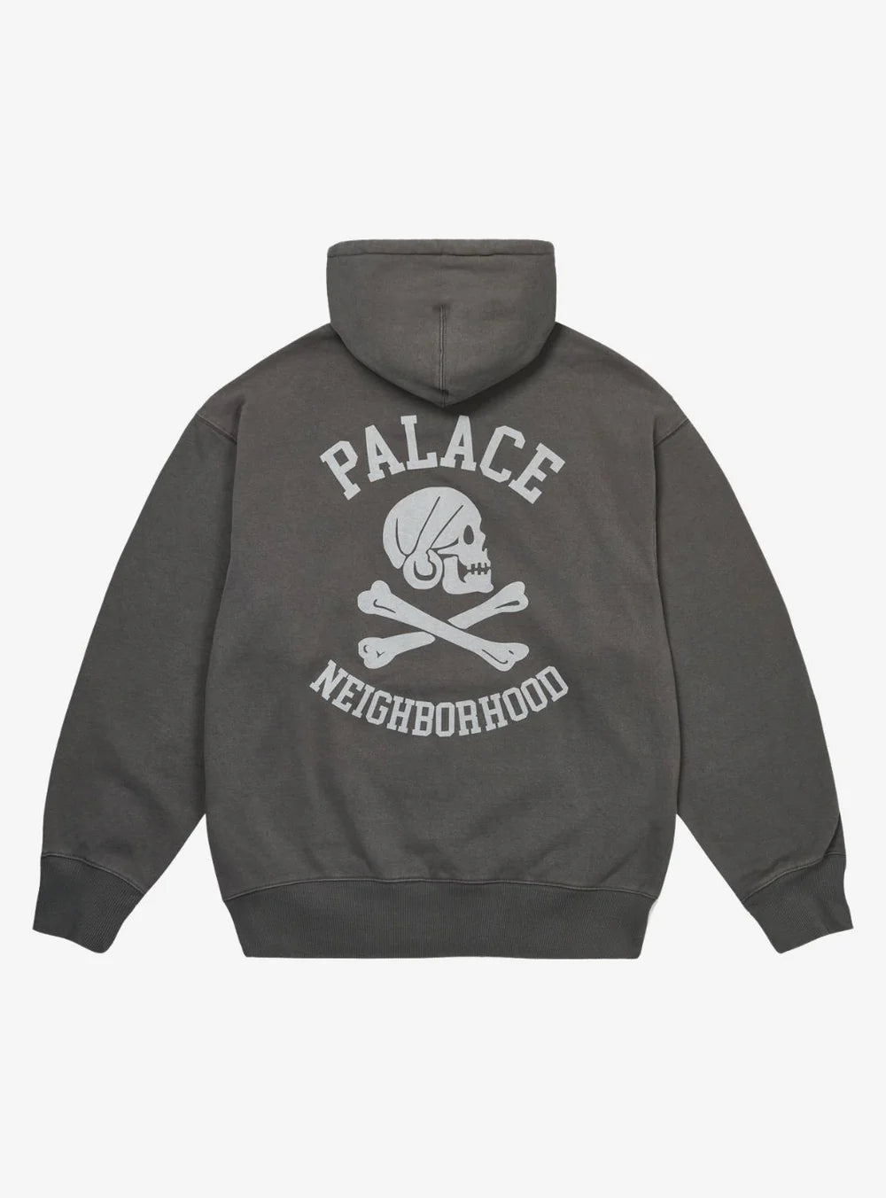 Palace x Neighborhood Skull Zip Hood Charcoal M