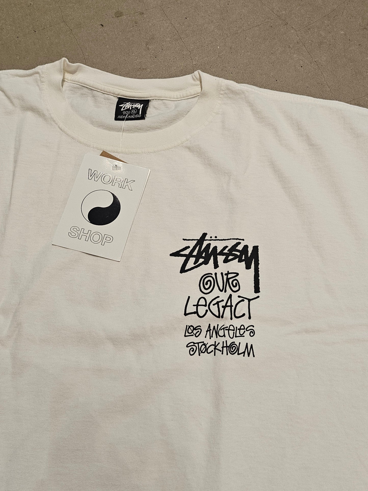 Stussy x Our Lagacy 8 Ball Tee White XL