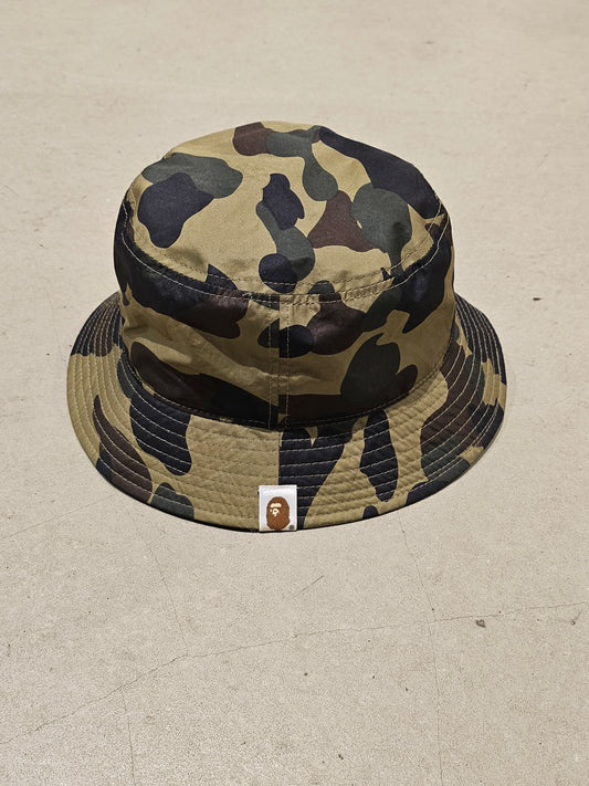 Bape  Forest Green Camo Bucket Hat Green