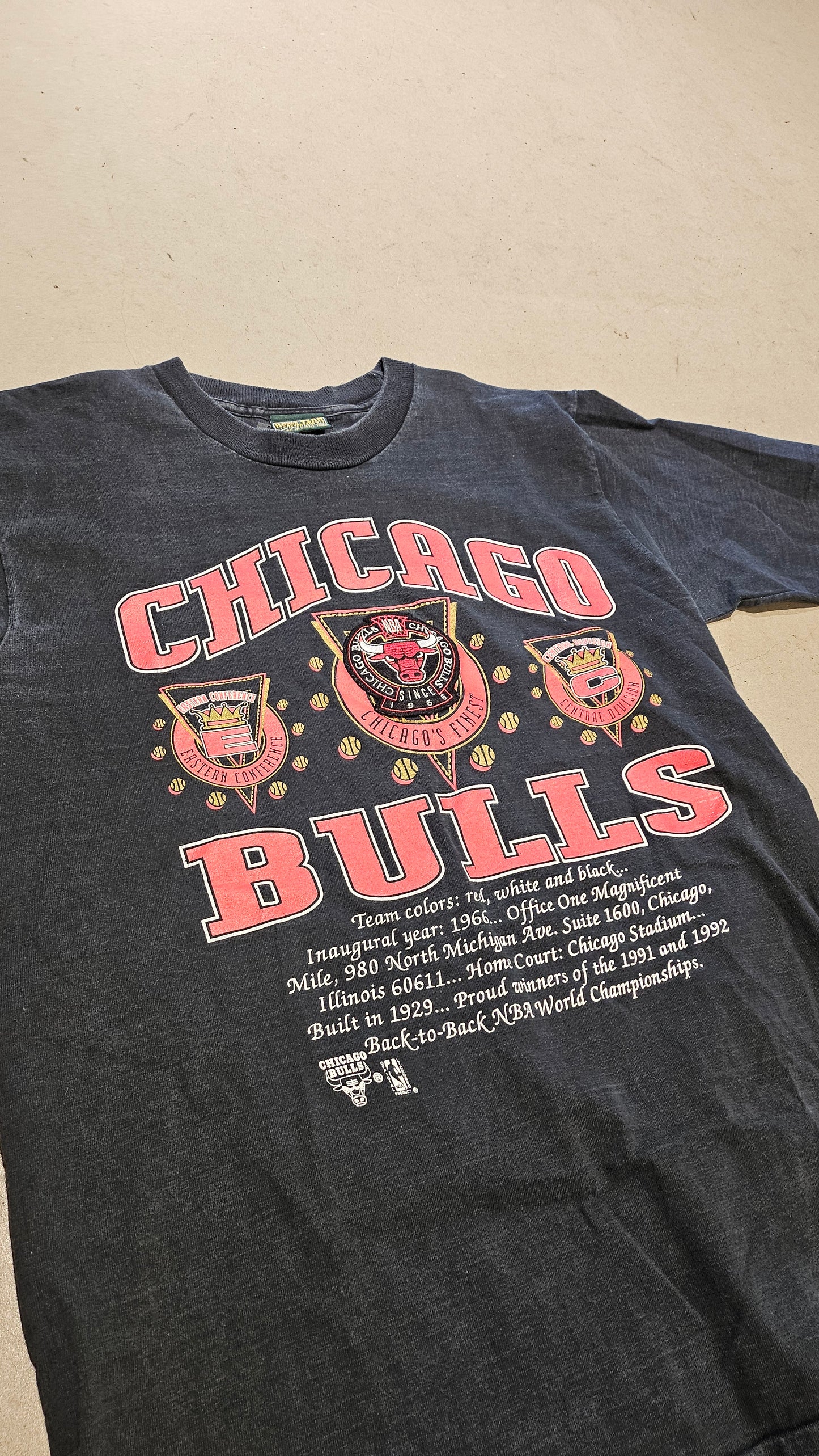 Vintage Chicago Bulls 90's Tee Black XL