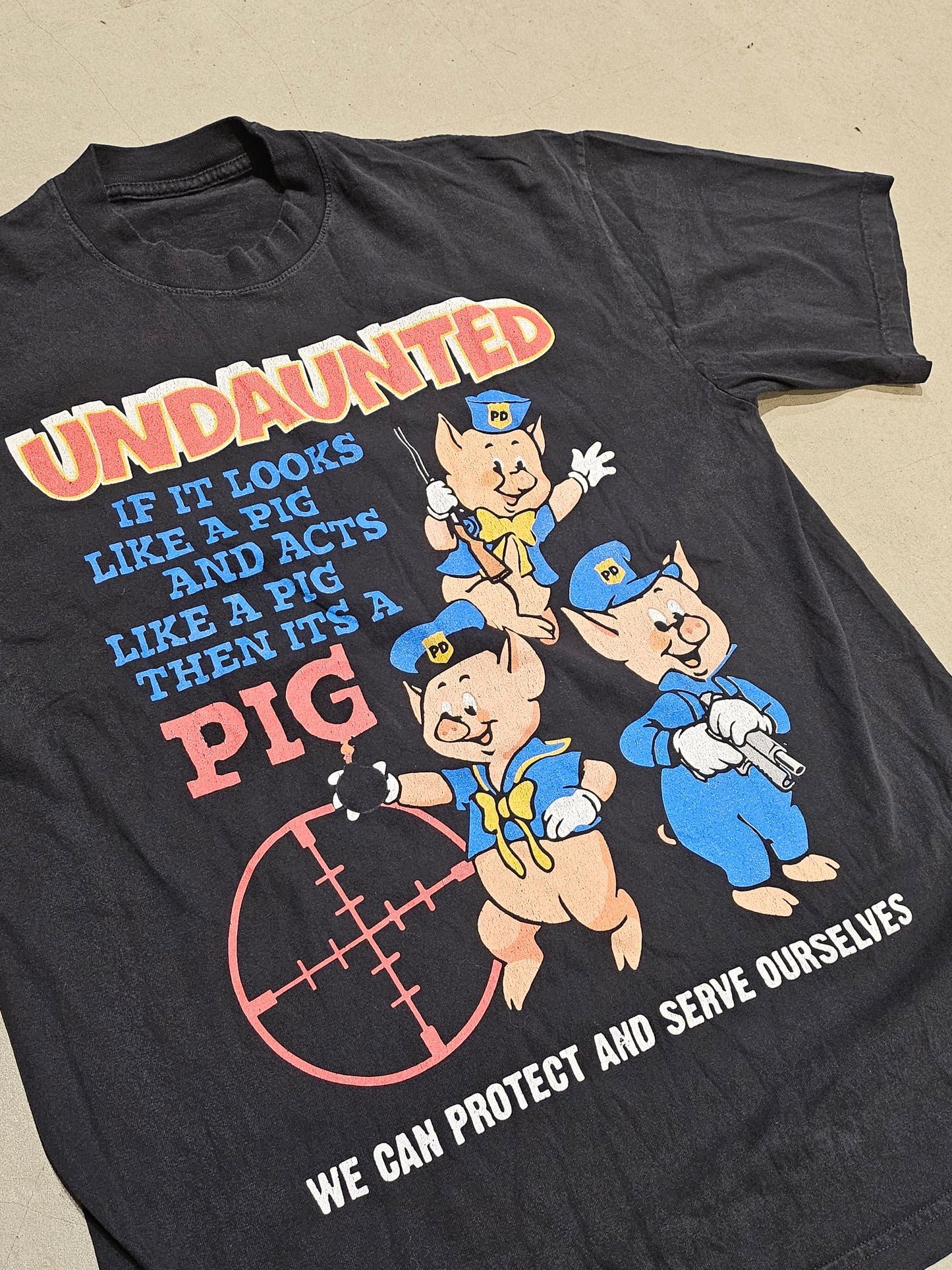 Vintage PIG Tee Black XL