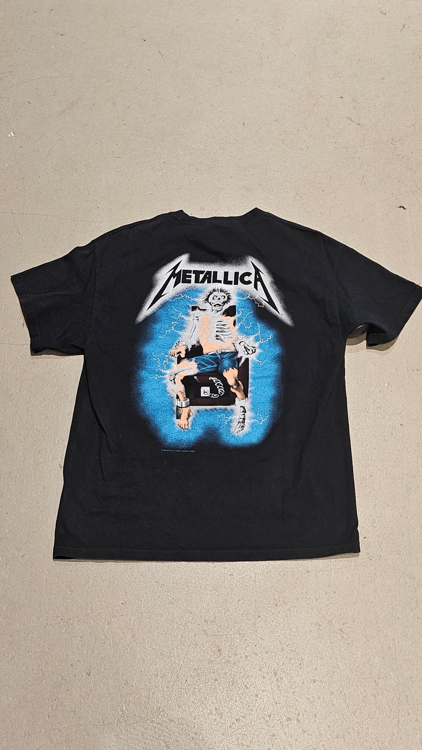 Vintage Metallica ride the Lightning Tee Black L