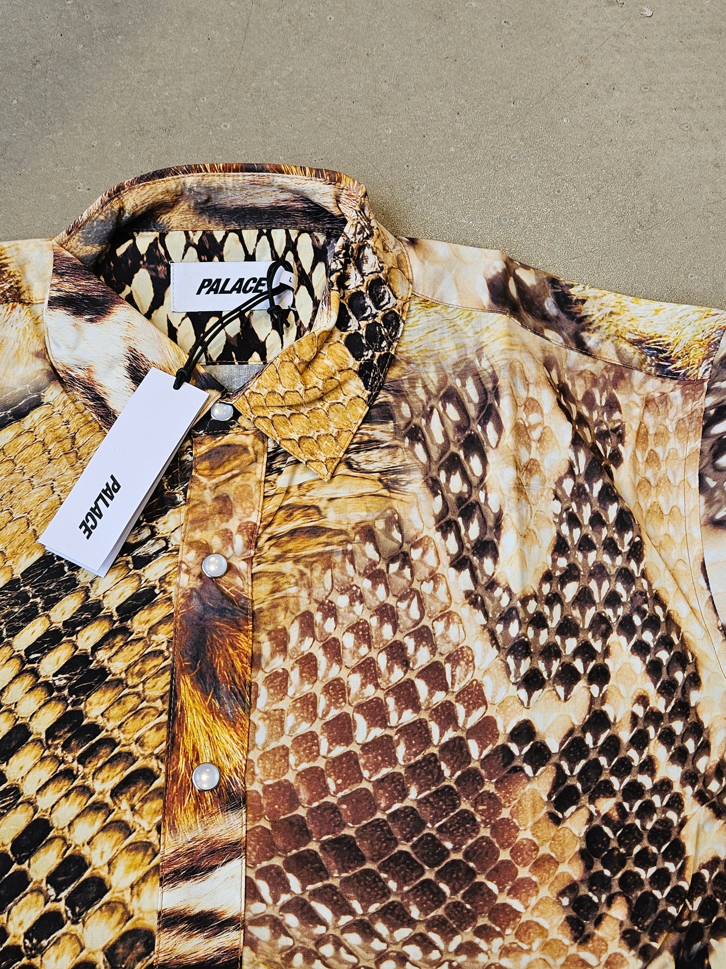 Palace Animal Print Shirt Yellow