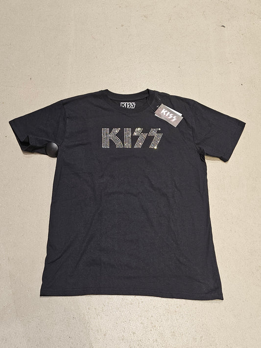 Kiss Band Diamond Tee Black Large