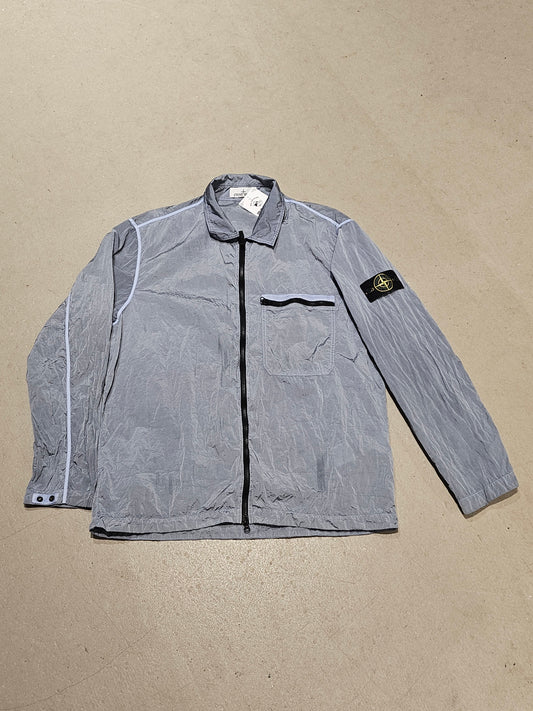 Stone Island Nylon Shirt Blue XXL