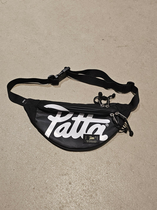 Patta Logo Waist Bag Black