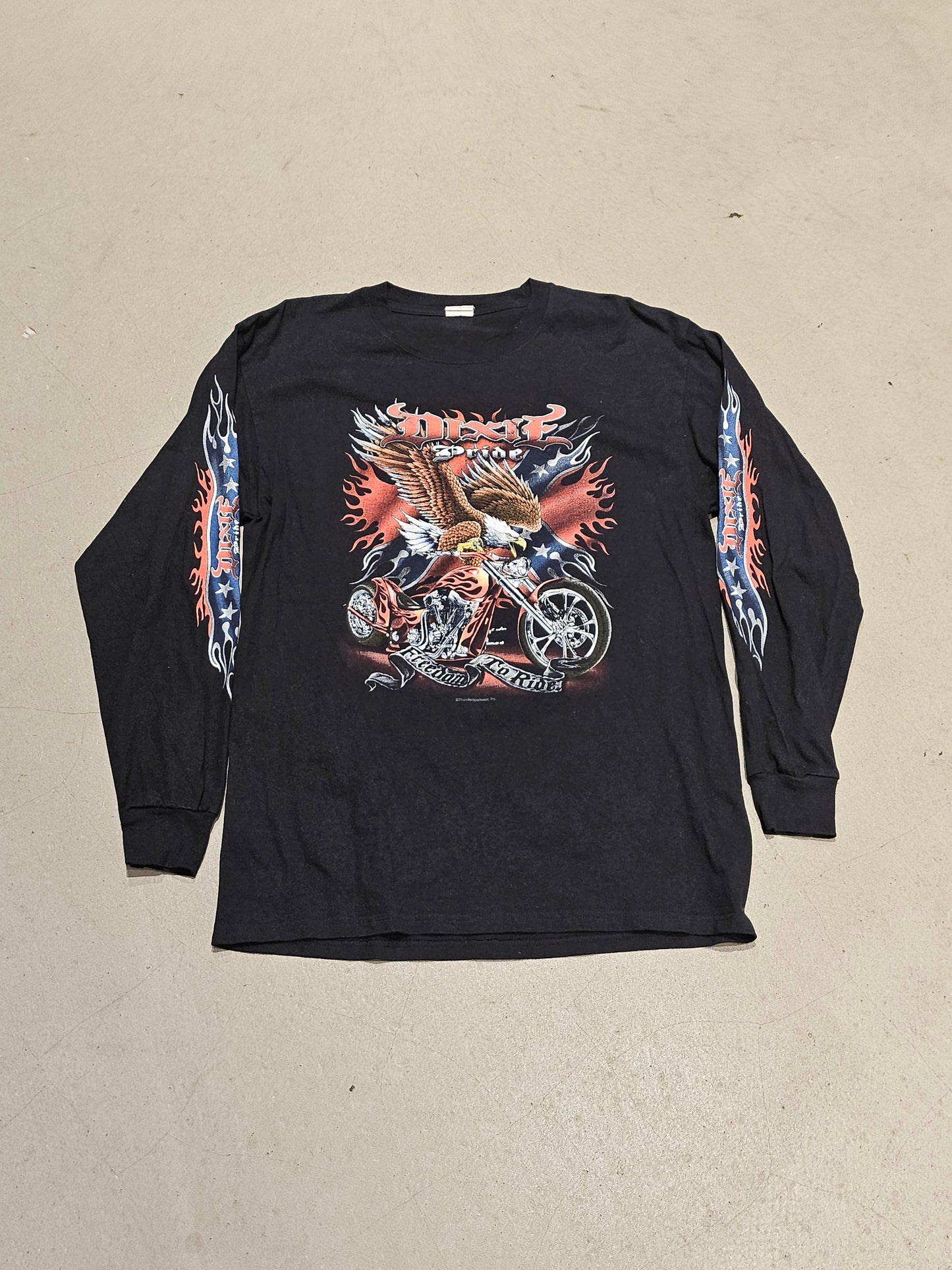 Vintage Dixie Pride Long Sleeve Black L