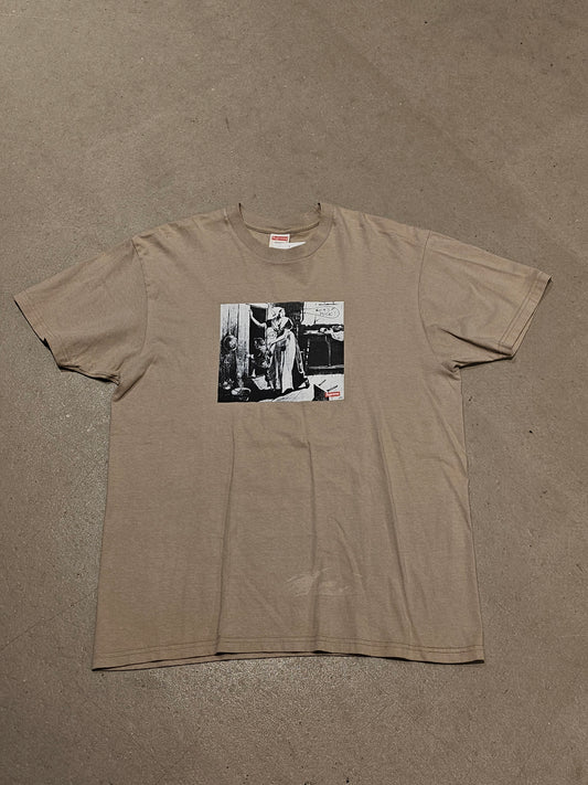 Supreme Mike Kelley Hiding From Indians Tee Brown L