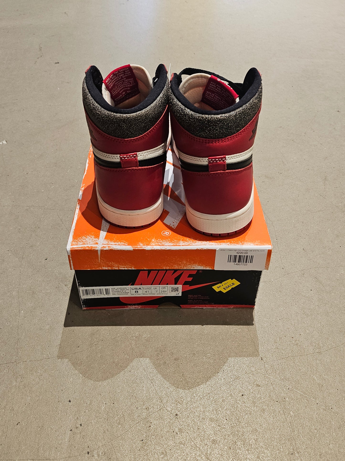 Jordan 1 Retro High OG Chicago Lost and Found 41