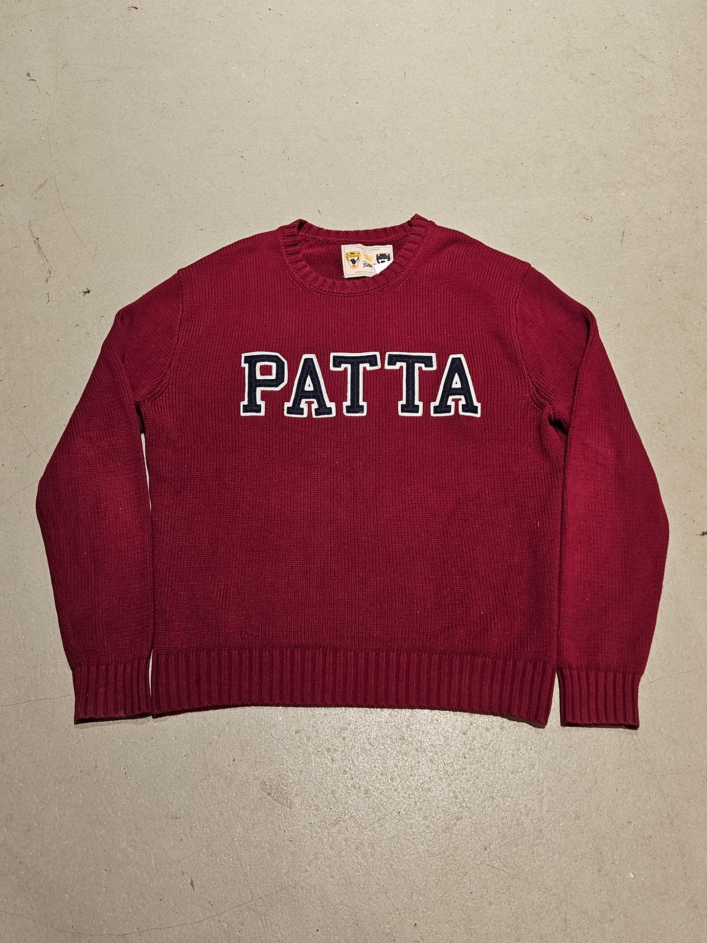 Patta University Knitted Sweater Red S