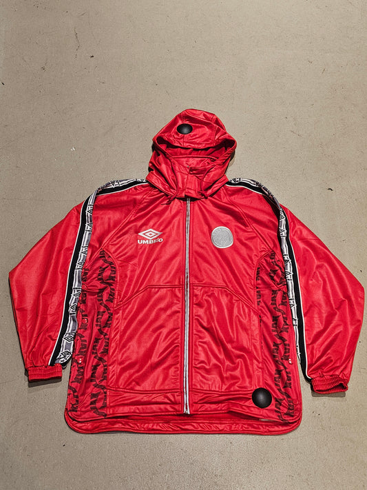 Umbro Ajax Zip Hoodie Red L