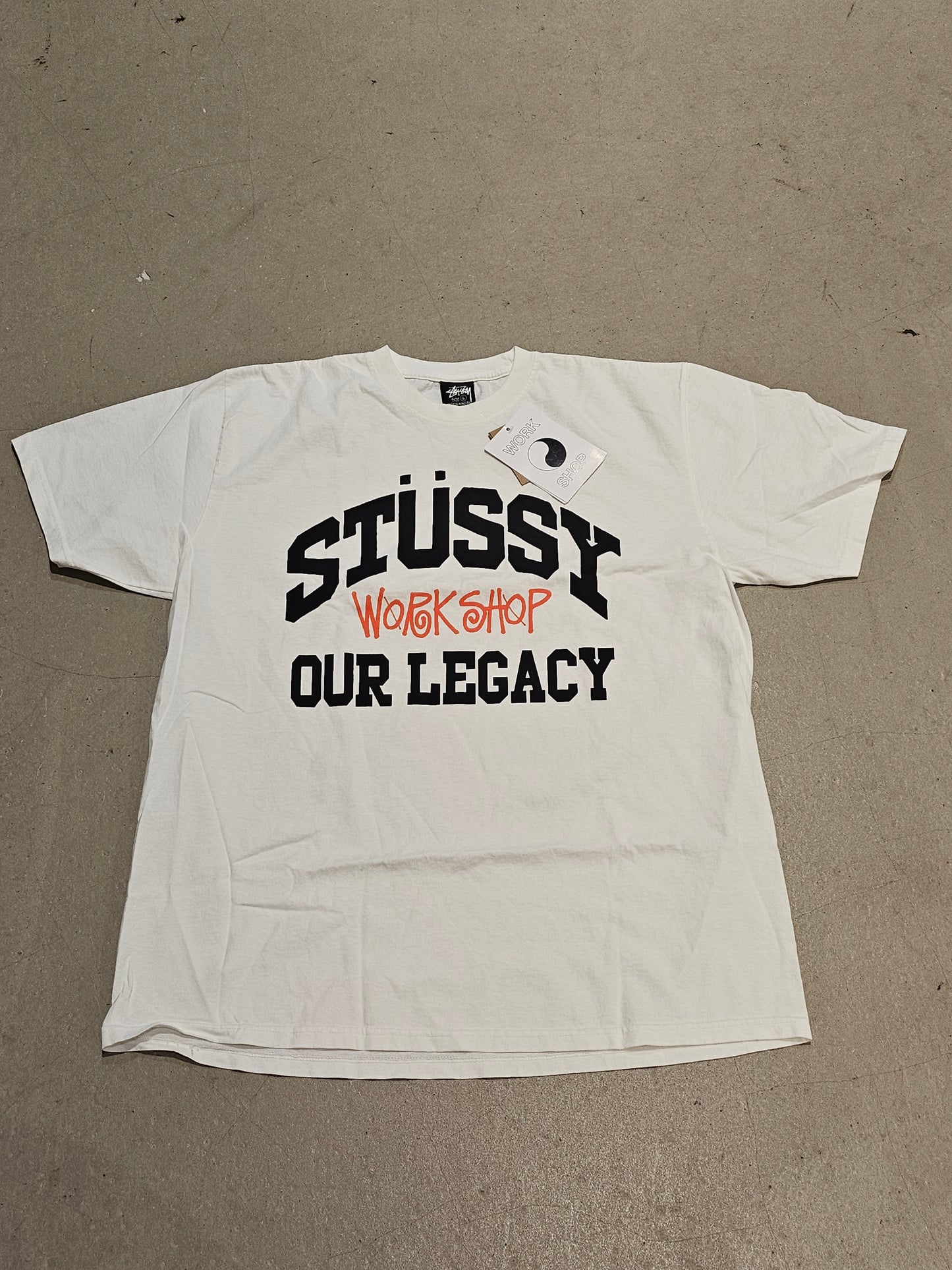 Stussy Work Shop Tee White L