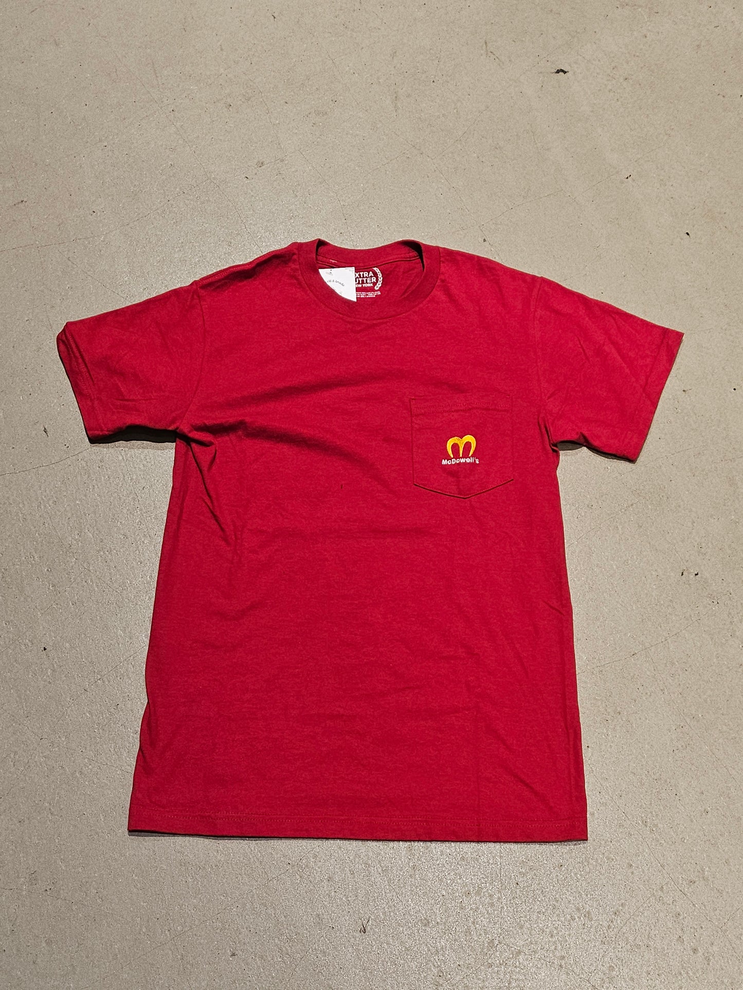 Extra Butter NY McDowell's Tee Red Small