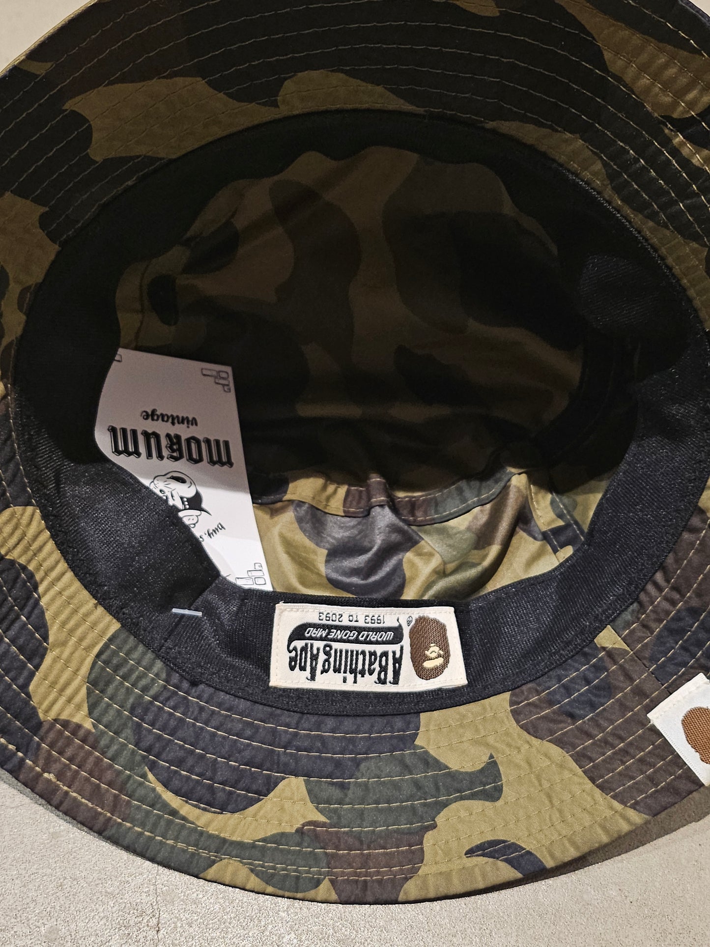 Bape  Forest Green Camo Bucket Hat Green