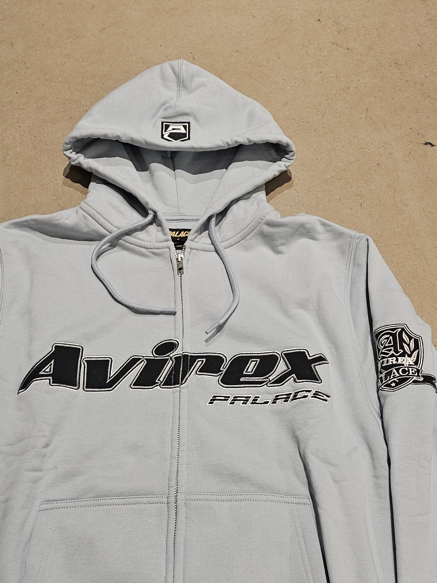 Palace x Avirex Zip Hood Chill Blue