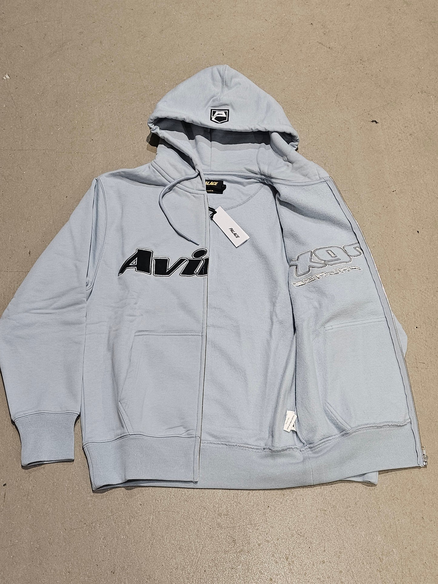 Palace x Avirex Zip Hood Chill Blue