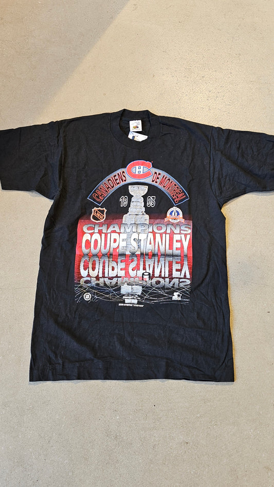 Vintage Starter Canadiens De Montréal 1993 Tee Black L