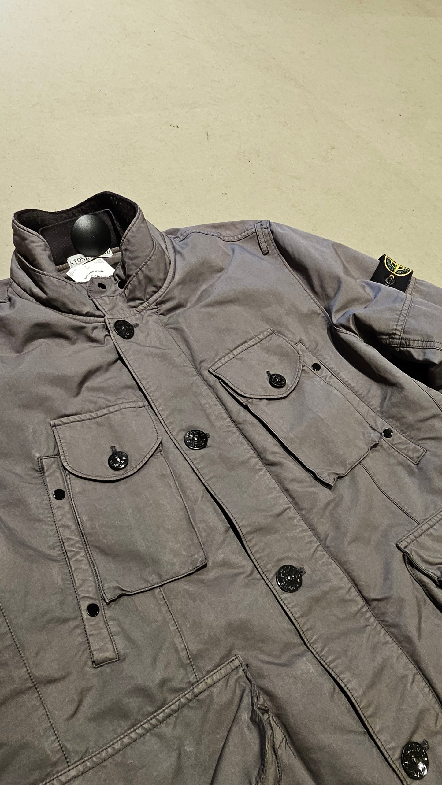 Vintage Stone Island Tactical Down Jacket XXL Grey