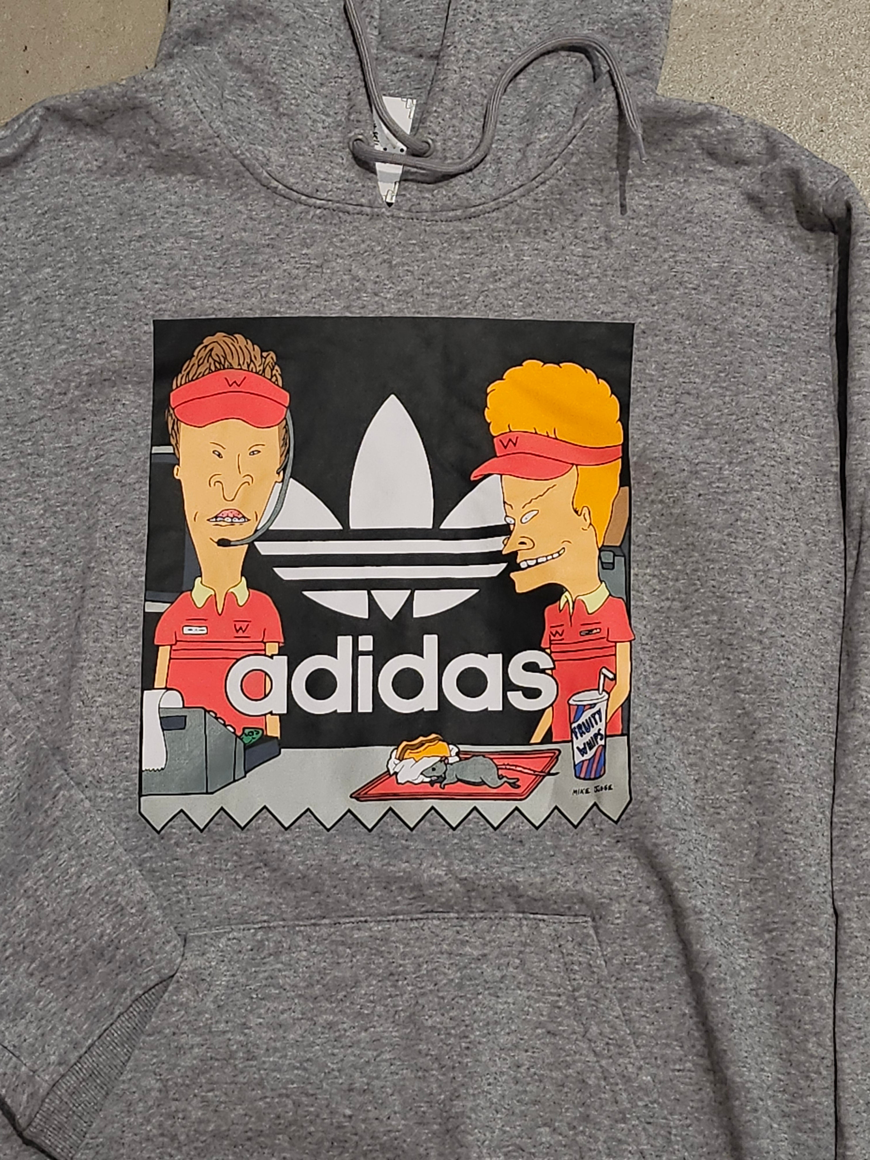 Adidas x Beavis And Butt Head Hoodie Grey