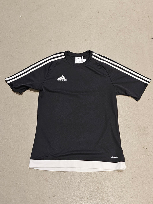 Adidas Three Stripe Tee Black Small