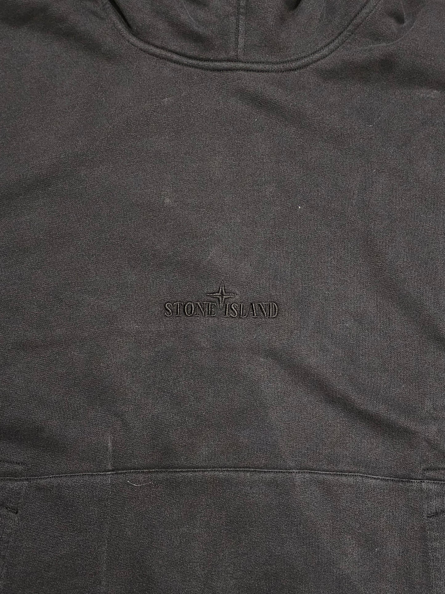 Stone Island Embroidery Hoodie Black