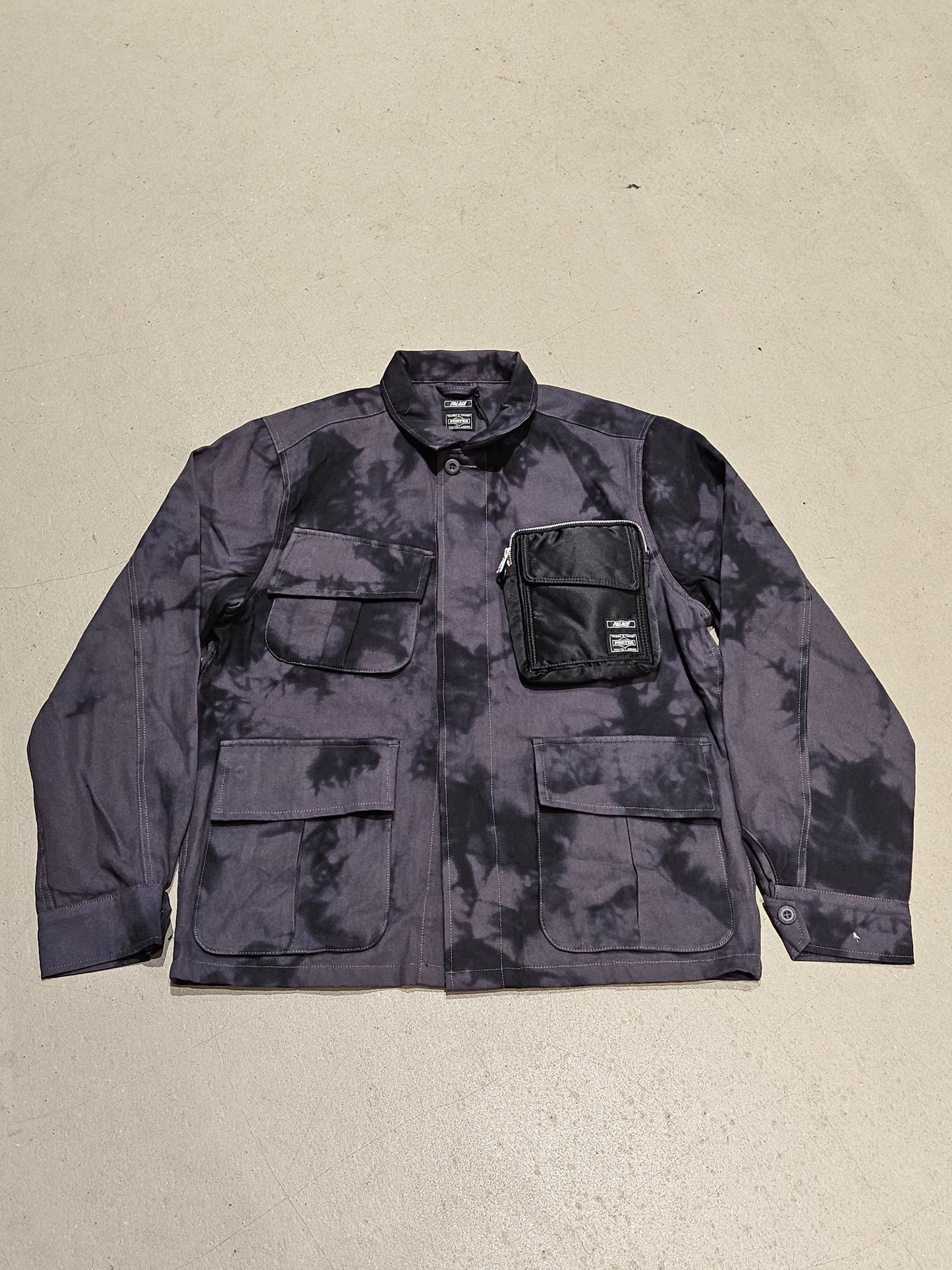 Palace x Porter Jacket Black Wave Dye OC Medium