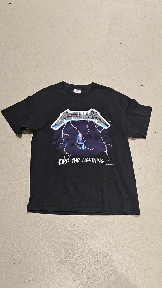 Vintage Metallica ride the Lightning Tee Black L