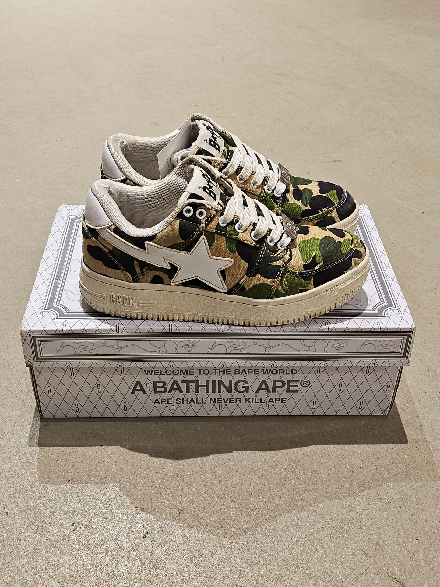 Bape A Bathing Ape BapeSta Low ABC Camo 37,5