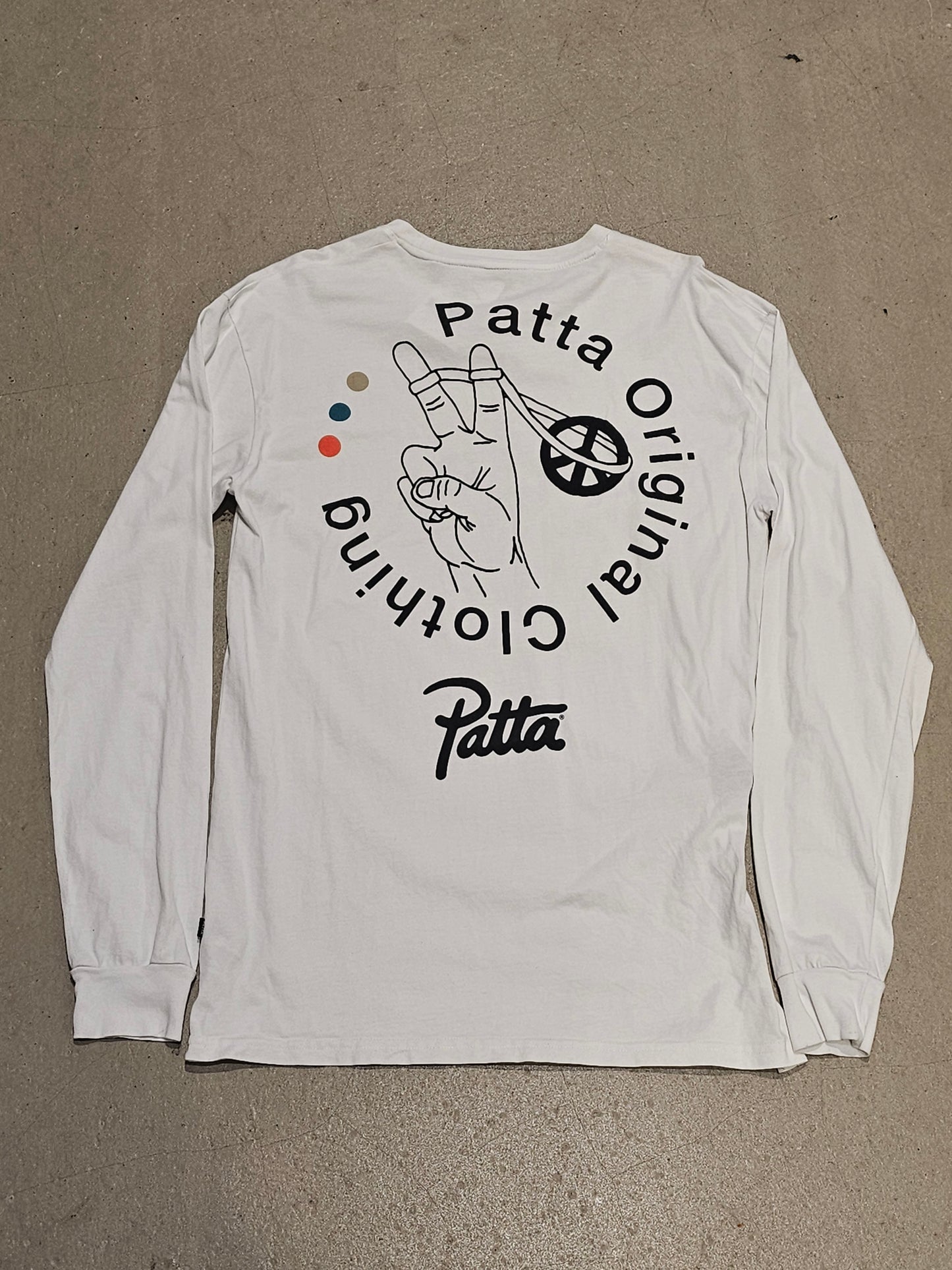 Patta Peace Long Sleeve White M