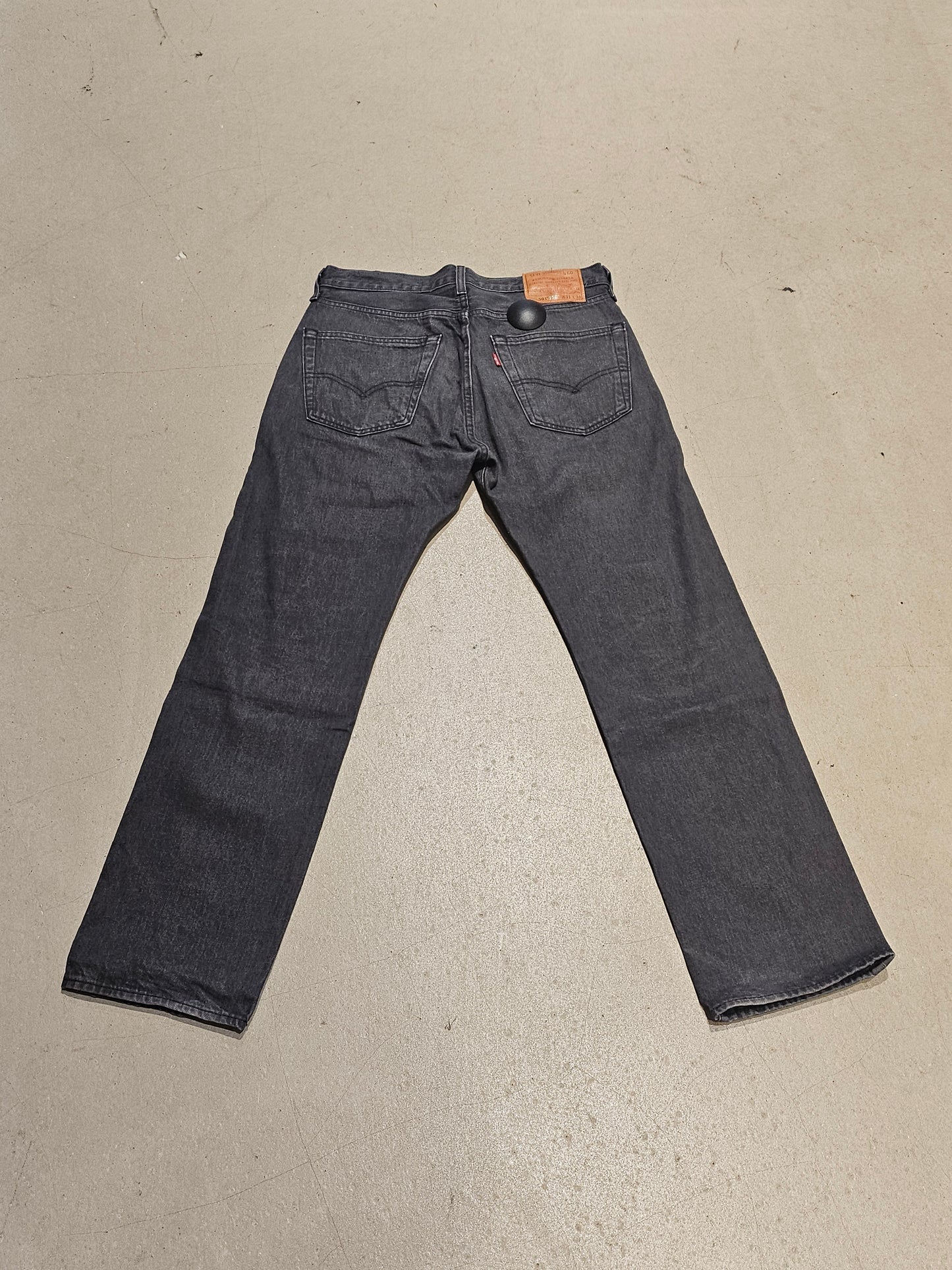 Levis 501 Grey Straight Jeans Size 31