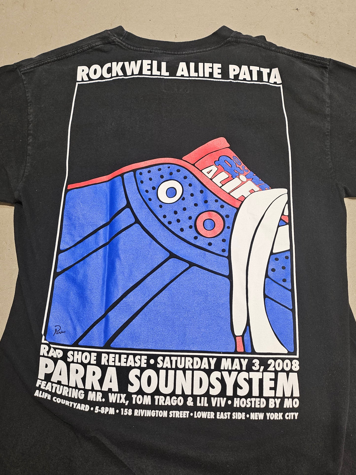 Patta x Rockwell x Alife Rap Tee Black L