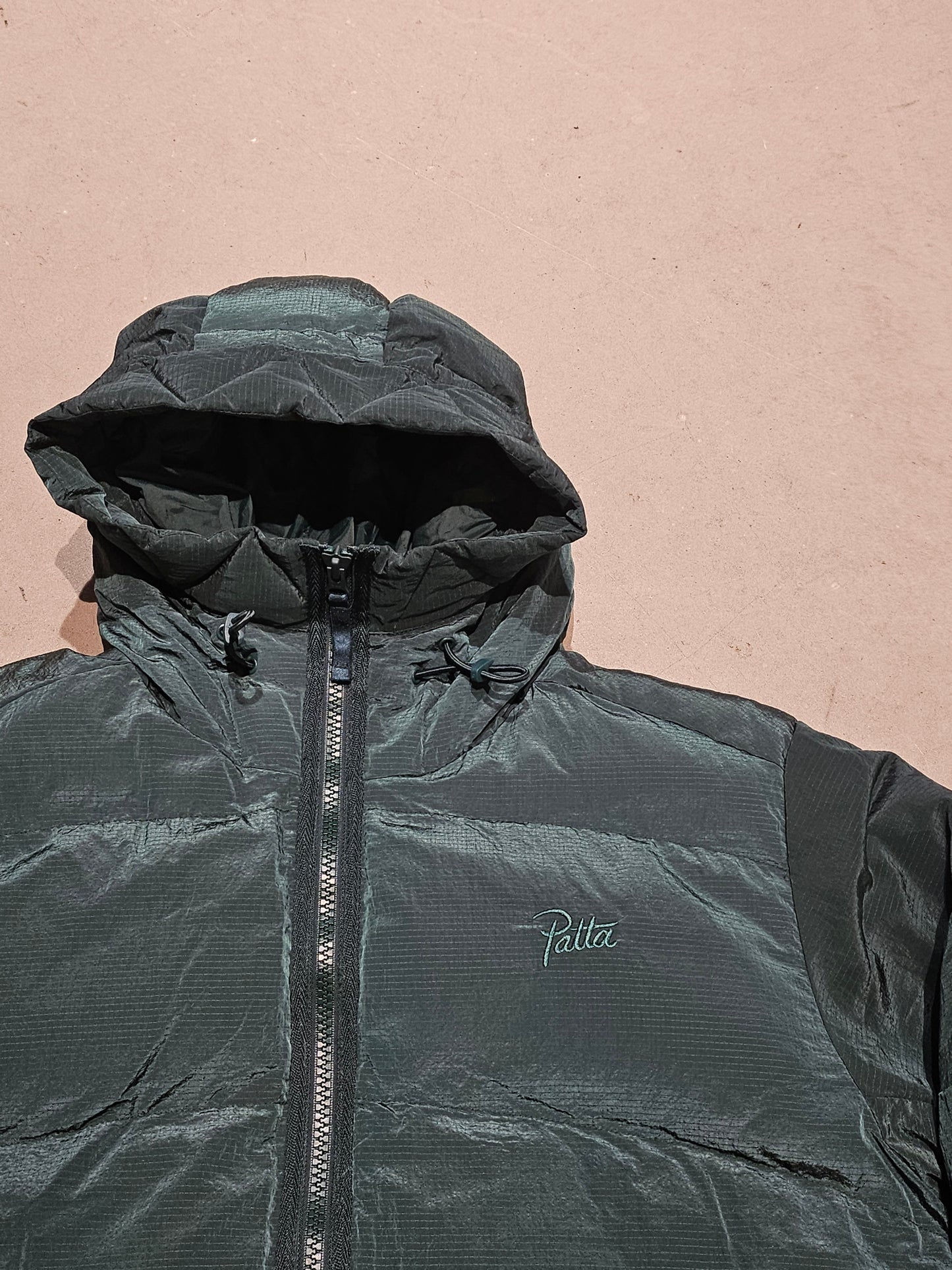 Patta Ripstop Puffer Jacket Green M