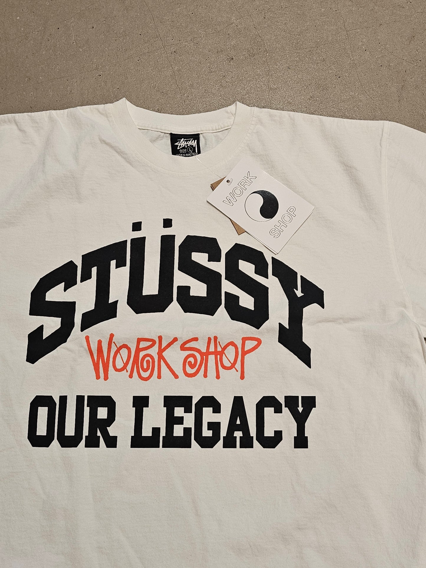 Stussy Work Shop Tee White L